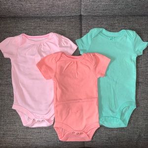 6PC Baby Girl Oneseis